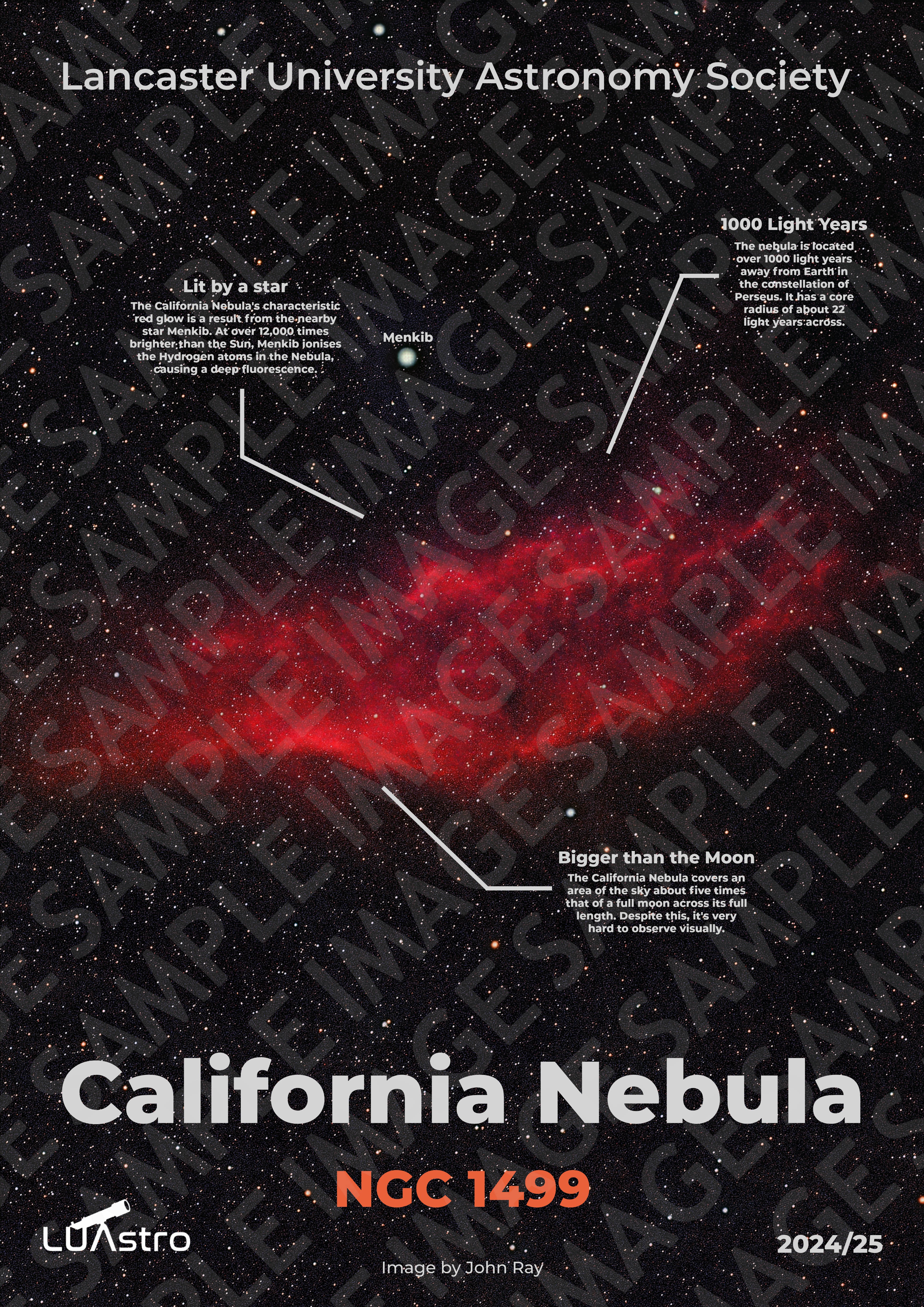 California Nebula Poster